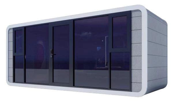 Apple Capsule — Painel metálico · comercial